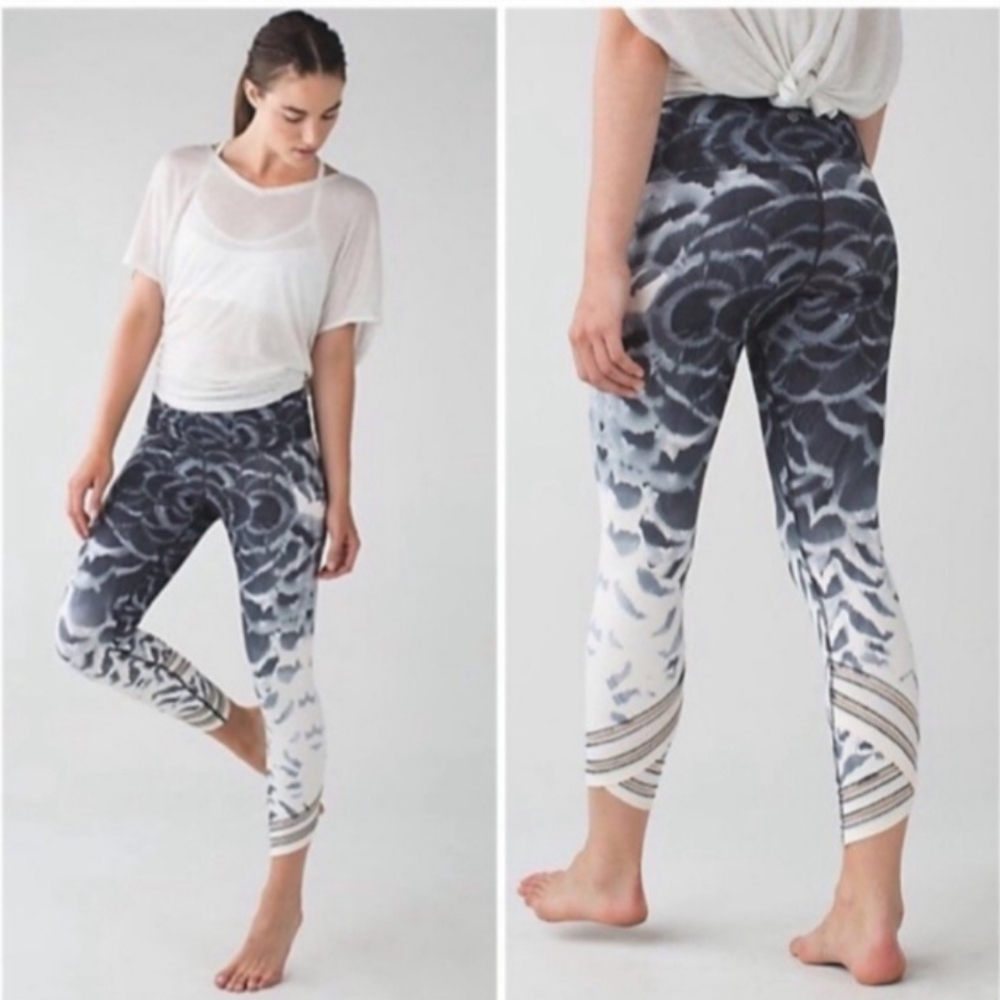 Lululemon High Times Pant *SE Pretty Plume Angel Wing Black Special Edition Legg